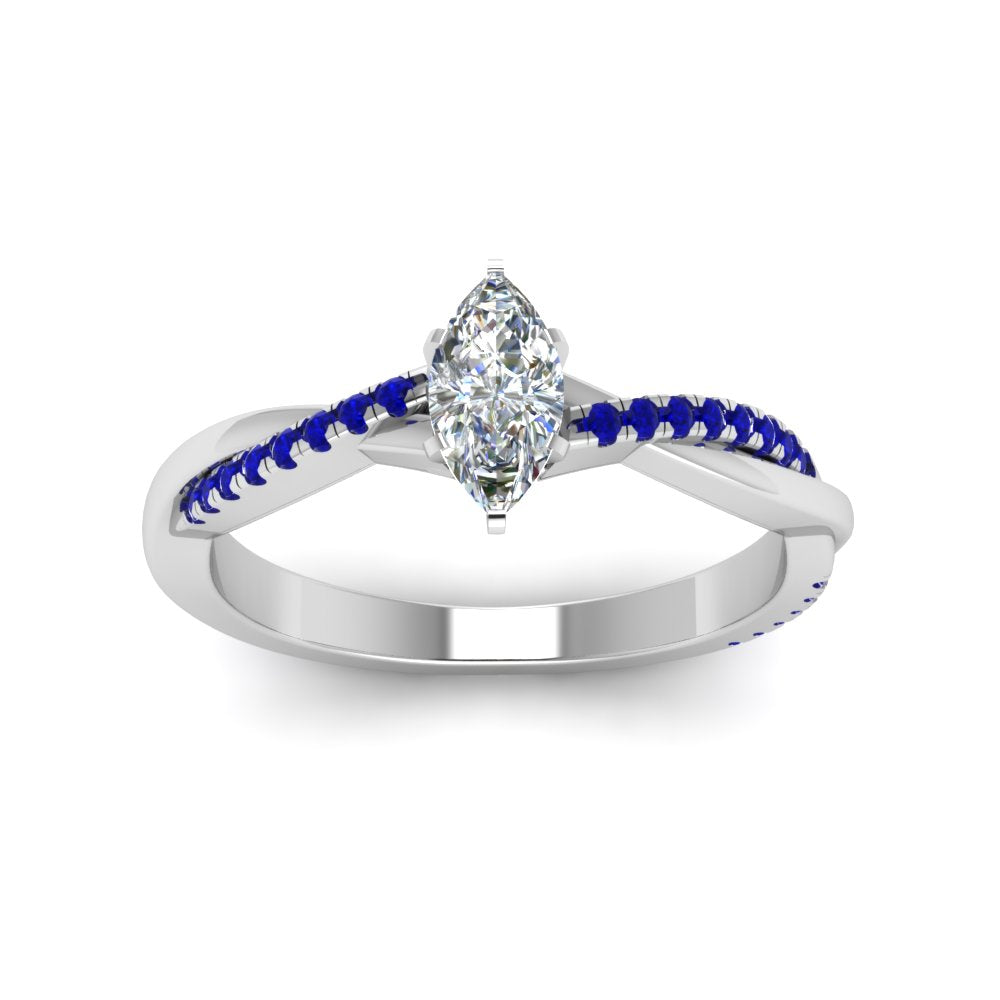 marquise-cut-infinity-twist-diamond-engagement-ring-with-blue-sapphire-in-14K-white-gold-FD8253MQRGSABL-NL-WG