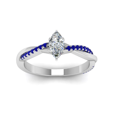 marquise-cut-infinity-twist-diamond-engagement-ring-with-blue-sapphire-in-14K-white-gold-FD8253MQRGSABL-NL-WG