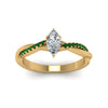 Load image into Gallery viewer, marquise-cut-infinity-twist-diamond-engagement-ring-with-emerald-in-14K-yellow-gold-FD8253MQRGEMGR-NL-YG