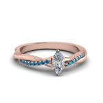 Load image into Gallery viewer, marquise-cut-infinity-twist-diamond-engagement-ring-with-ice-blue-topaz-in-14K-rose-gold-FD8253MQRGICBLTO-NL-RG
