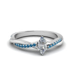 Load image into Gallery viewer, marquise-cut-infinity-twist-diamond-engagement-ring-with-ice-blue-topaz-in-14K-white-gold-FD8253MQRGICBLTO-NL-WG
