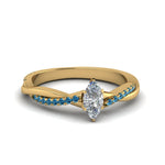Load image into Gallery viewer, marquise-cut-infinity-twist-diamond-engagement-ring-with-ice-blue-topaz-in-14K-yellow-gold-FD8253MQRGICBLTO-NL-YG
