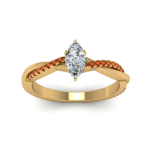 marquise-cut-infinity-twist-diamond-engagement-ring-with-orange-sapphire-in-14K-yellow-gold-FD8253MQRGSAOR-NL-YG