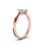 Load image into Gallery viewer, marquise-cut-infinity-twist-diamond-engagement-ring-with-ruby-in-14K-rose-gold-FD8253MQRGRUDR-NL-RG
