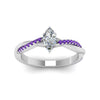 Load image into Gallery viewer, marquise-cut-infinity-twist-diamond-engagement-ring-with-violac-topaz-in-14K-white-gold-FD8253MQRGVITO-NL-WG