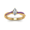 Load image into Gallery viewer, marquise-cut-infinity-twist-diamond-engagement-ring-with-violac-topaz-in-14K-yellow-gold-FD8253MQRGVITO-NL-YG