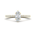 Thumbnail 11 - marquise-cut-lab-grown-diamond-french-pavé-ring-in-yellow-gold-FD11408MQR-NL-YG