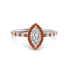 Load image into Gallery viewer, marquise-cut-orange-sapphire-halo-petite-engagement-ring-in-white-gold-FD8523MQRGSAORANGLE3-NL-WG