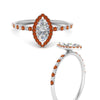 Load image into Gallery viewer, marquise-cut-orange-sapphire-halo-petite-engagement-ring-in-white-gold-FD8523MQRGSAORANGLE3-NL-WG