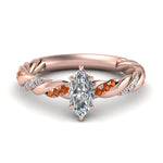 Load image into Gallery viewer, marquise-cut-orange-sapphire-twisted-vine-engagement-ring-in-rose-gold-FD9127MQRGSAOR-NL-RG
