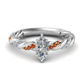 Thumbnail 12 - marquise-cut-orange-sapphire-twisted-vine-engagement-ring-in-white-gold-FD9127MQRGSAOR-NL-WG