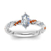 Load image into Gallery viewer, marquise-cut-orange-sapphire-twisted-vine-engagement-ring-in-white-gold-FD9127MQRGSAORANGLE5-NL-WG