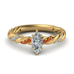 Load image into Gallery viewer, marquise-cut-orange-sapphire-twisted-vine-engagement-ring-in-yellow-gold-FD9127MQRGSAOR-NL-YG
