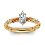 Load image into Gallery viewer, marquise-cut-orange-sapphire-twisted-vine-engagement-ring-in-yellow-gold-FD9127MQRGSAORANGLE5-NL-YG
