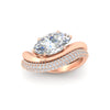 Load image into Gallery viewer, marquise-cut-pave-band-with-wave-solitaire-ring-in-rose-gold-fdens11566mq-nl-rg-w1.jpg