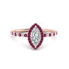 Load image into Gallery viewer, marquise-cut-pink-sapphire-halo-petite-engagement-ring-in-rose-gold-FD8523MQRGSADRPIANGLE3-NL-RG