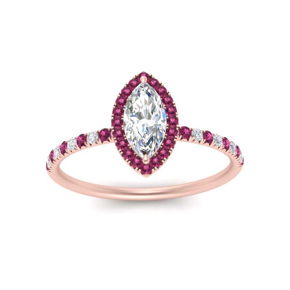 marquise-cut-pink-sapphire-halo-petite-engagement-ring-in-rose-gold-FD8523MQRGSADRPIANGLE3-NL-RG