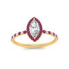 Load image into Gallery viewer, marquise-cut-pink-sapphire-halo-petite-engagement-ring-in-yellow-gold-FD8523MQRGSADRPIANGLE3-NL-YG