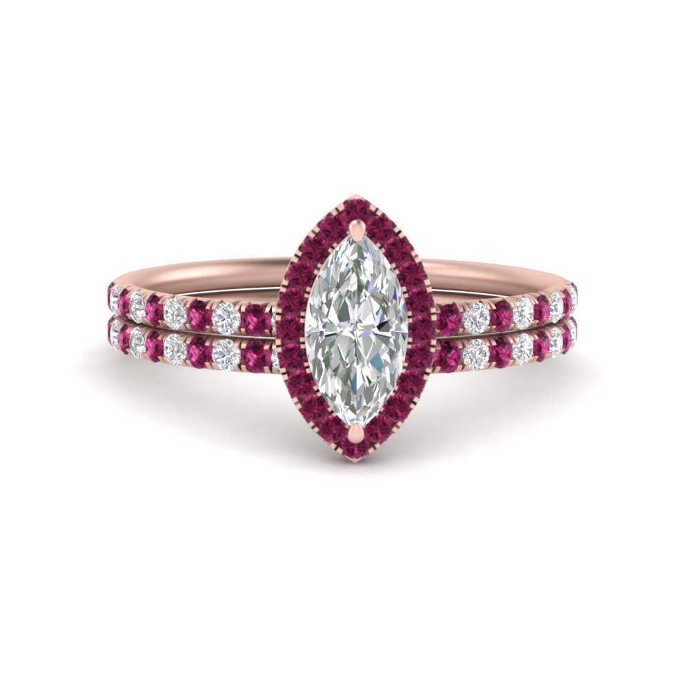 marquise-cut-pink-sapphire-halo-wedding-ring-set-in-rose-gold-FD8523MQGSADRPI-NL-RG