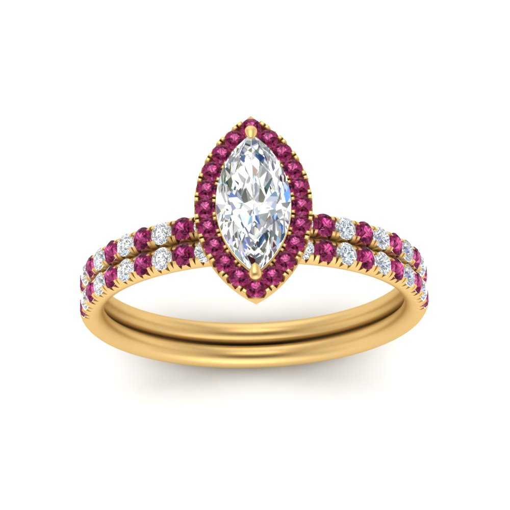 marquise-cut-pink-sapphire-halo-wedding-ring-set-in-yellow-gold-FD8523MQGSADRPI-NL-YG