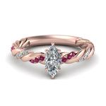 Load image into Gallery viewer, marquise-cut-pink-sapphire-twisted-vine-engagement-ring-in-rose-gold-FD9127MQRGSADRPI-NL-RG
