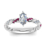 Load image into Gallery viewer, marquise-cut-pink-sapphire-twisted-vine-engagement-ring-in-white-gold-FD9127MQRGSADRPIANGLE5-NL-WG
