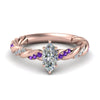 Load image into Gallery viewer, marquise-cut-purple-topaz-twisted-vine-engagement-ring-in-rose-gold-FD9127MQRGVITO-NL-RG