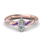 Load image into Gallery viewer, marquise-cut-purple-topaz-twisted-vine-engagement-ring-in-rose-gold-FD9127MQRGVITO-NL-RG
