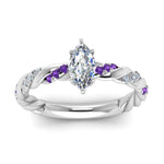Load image into Gallery viewer, marquise-cut-purple-topaz-twisted-vine-engagement-ring-in-white-gold-FD9127MQRGVITOANGLE5-NL-WG
