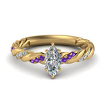 Load image into Gallery viewer, marquise-cut-purple-topaz-twisted-vine-engagement-ring-in-yellow-gold-FD9127MQRGVITO-NL-YG
