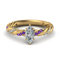 Thumbnail 82 - marquise-cut-purple-topaz-twisted-vine-engagement-ring-in-yellow-gold-FD9127MQRGVITO-NL-YG
