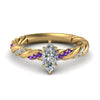 Load image into Gallery viewer, marquise-cut-purple-topaz-twisted-vine-engagement-ring-in-yellow-gold-FD9127MQRGVITO-NL-YG