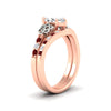 Load image into Gallery viewer, marquise-cut-ruby-celtic-two-tone-bridal-matching-set-in-rose-gold-fdens2255mqgrudrangle2-nl-rg-ws4.jpg