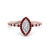 Load image into Gallery viewer, marquise-cut-ruby-halo-petite-engagement-ring-in-rose-gold-FD8523MQRGRUDRANGLE3-NL-RG