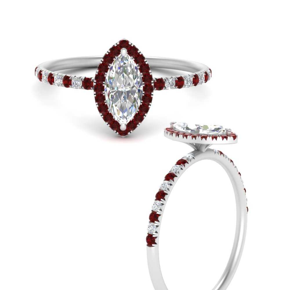marquise-cut-ruby-halo-petite-engagement-ring-in-white-gold-FD8523MQRGRUDRANGLE3-NL-WG