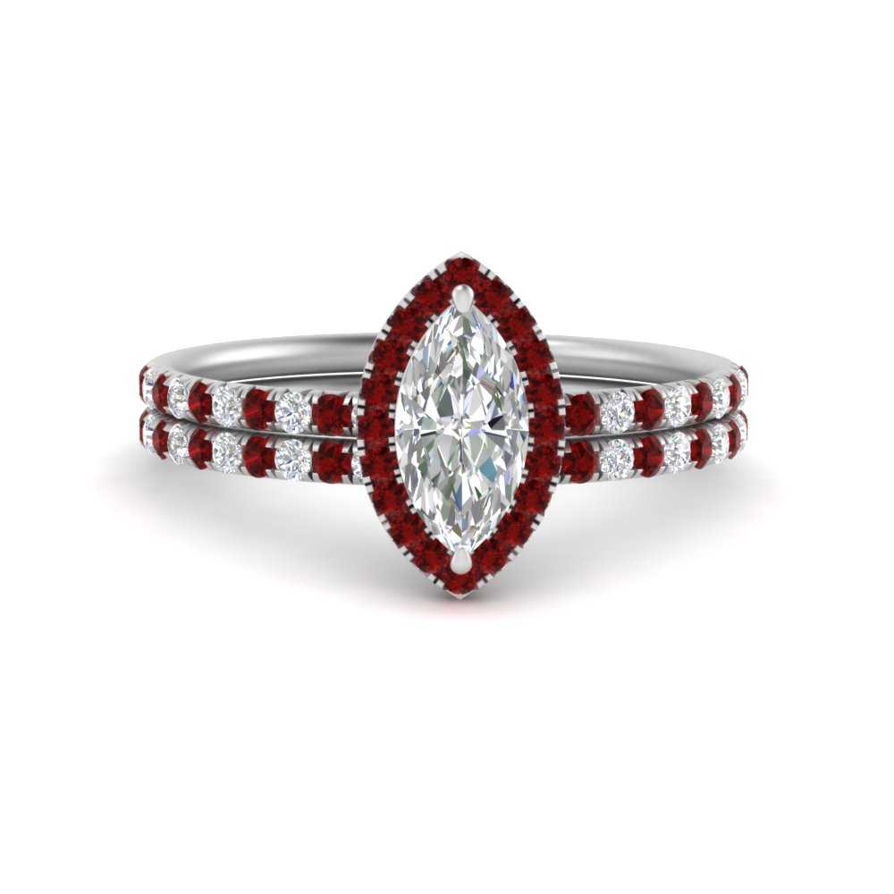 marquise-cut-ruby-halo-wedding-ring-set-in-white-gold-FD8523MQGRUDR-NL-WG
