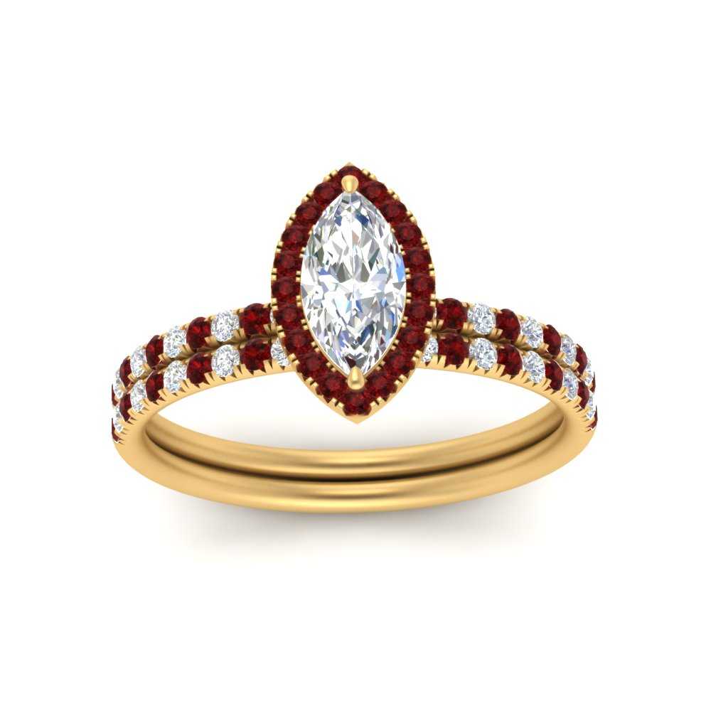 marquise-cut-ruby-halo-wedding-ring-set-in-yellow-gold-FD8523MQGRUDR-NL-YG