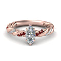 Thumbnail 49 - marquise-cut-ruby-twisted-vine-engagement-ring-in-rose-gold-FD9127MQRGRUDR-NL-RG