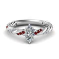 Thumbnail 22 - marquise-cut-ruby-twisted-vine-engagement-ring-in-white-gold-FD9127MQRGRUDR-NL-WG