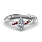 Load image into Gallery viewer, marquise-cut-ruby-twisted-vine-engagement-ring-in-white-gold-FD9127MQRGRUDR-NL-WG
