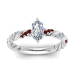 Load image into Gallery viewer, marquise-cut-ruby-twisted-vine-engagement-ring-in-white-gold-FD9127MQRGRUDRANGLE5-NL-WG
