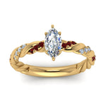 Load image into Gallery viewer, marquise-cut-ruby-twisted-vine-engagement-ring-in-yellow-gold-FD9127MQRGRUDRANGLE5-NL-YG
