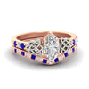 Load image into Gallery viewer, marquise-cut-sapphire-celtic-two-tone-bridal-matching-set-in-rose-gold-fdens2255mqgsablsleep-nl-rg-ws4.jpg