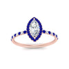 Load image into Gallery viewer, marquise-cut-sapphire-halo-petite-engagement-ring-in-rose-gold-FD8523MQRGSABLANGLE3-NL-RG