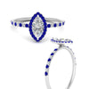Load image into Gallery viewer, marquise-cut-sapphire-halo-petite-engagement-ring-in-white-gold-FD8523MQRGSABLANGLE3-NL-WG