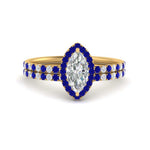 Load image into Gallery viewer, marquise-cut-sapphire-halo-wedding-ring-set-in-yellow-gold-FD8523MQGSABL-NL-YG
