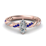 Load image into Gallery viewer, marquise-cut-sapphire-twisted-vine-engagement-ring-in-rose-gold-FD9127MQRGSABL-NL-RG
