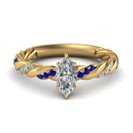 Load image into Gallery viewer, marquise-cut-sapphire-twisted-vine-engagement-ring-in-yellow-gold-FD9127MQRGSABL-NL-YG
