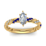 Load image into Gallery viewer, marquise-cut-sapphire-twisted-vine-engagement-ring-in-yellow-gold-FD9127MQRGSABLANGLE5-NL-YG
