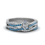 Load image into Gallery viewer, marquise-cut-simple-diamond-twisted-vine-bridal-ring-sets-with-ice-blue-topaz-in-14K-white-gold-FD8233MQGICBLTO-NL-WG
